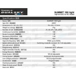 DUALSKY SUMMIT 100 Light 100A ESC Fixed Wing Electronic Speed Controller with BEC for 3D/F3A General Airplane